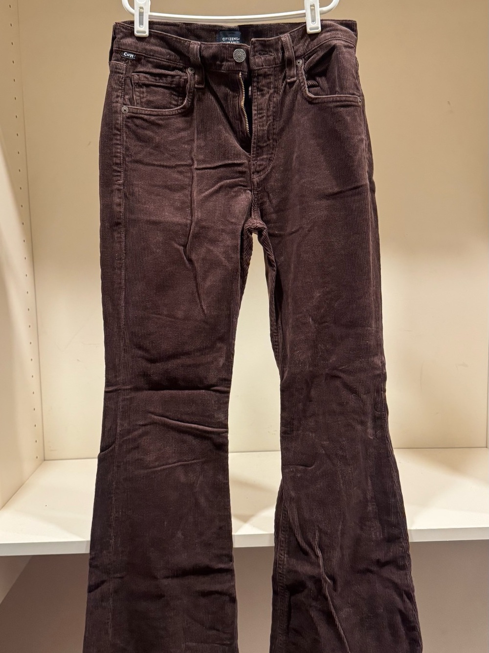 Citizens Of Humanity Dark Brown Corduroy Flare Jeans